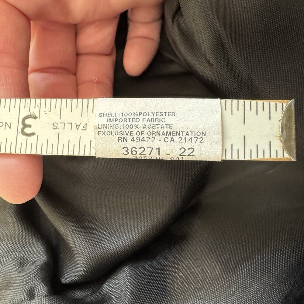 Vtg Jessica McClintock Gunne Sax Corset Lace Up Black 4 5 6 Strapless Gown Dress - Picture 12 of 14